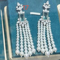 pearl earring with crystal