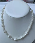 6-7mm rice pearl necklace and 3-4mm baroque pearls MOQ 50 strand